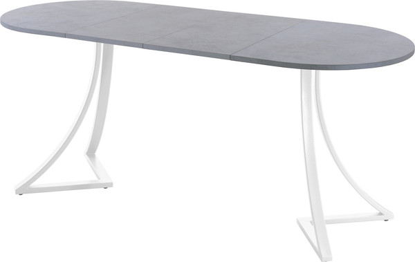Изображение товара Обеденный стол AMC Elite Е24(1200) D3 (белый/бетон чикаго светло-серый)