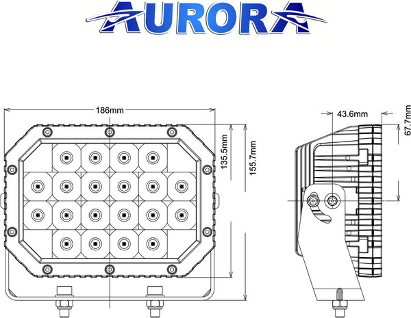 Изображение товара Фара автомобильная Aurora Light ALO-L-6-P7E7D1