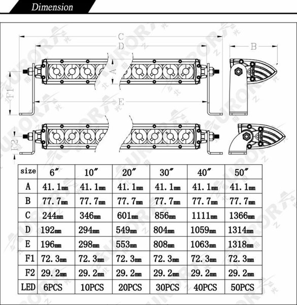 Изображение товара Фара автомобильная Aurora Light ALO-S1-6-D1J
