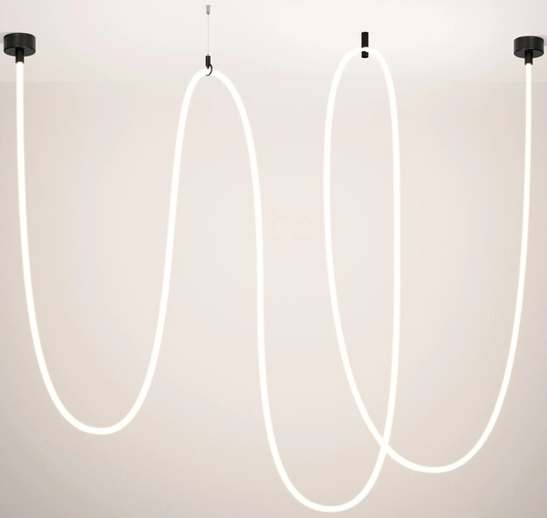 Изображение товара Потолочный светильник Arlight SP-TROPIC-SURFACE-R18-L10000-110W Warm3000 BK / 043407