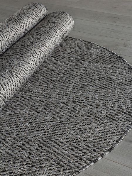 Изображение товара Циновка Merinos Kair S156-OVAL-DARK GRAY (1.2х1.7)