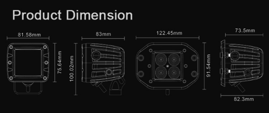 Изображение товара Фара автомобильная Aurora Light ALO-W1-2-P4T