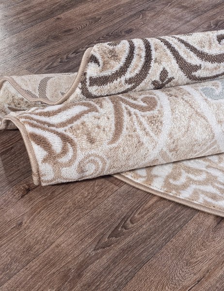 Изображение товара Коврик Merinos Valencia Deluxe d310-DAIRE-CREAM-BROWN (1.5х1.5)