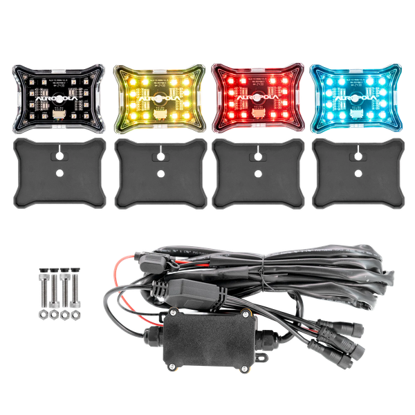 Изображение товара Комплект фар автомобильных Aurora Light ALO-Y3-RGBW-4