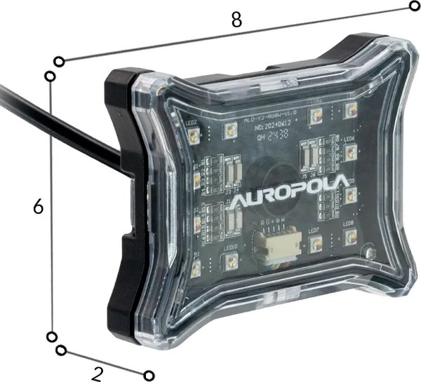Изображение товара Комплект фар автомобильных Aurora Light ALO-Y3-RGBW-6