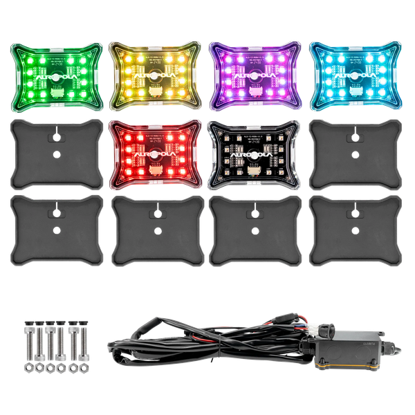 Изображение товара Комплект фар автомобильных Aurora Light ALO-Y3-RGBW-6