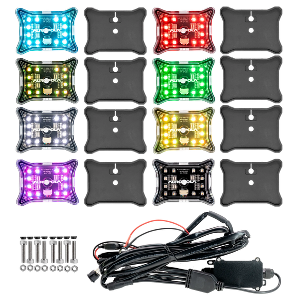 Изображение товара Комплект фар автомобильных Aurora Light ALO-Y3-RGBW-8