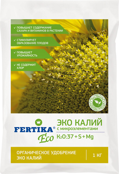 Изображение товара Удобрение Fertika ЭКО Калий (1кг)