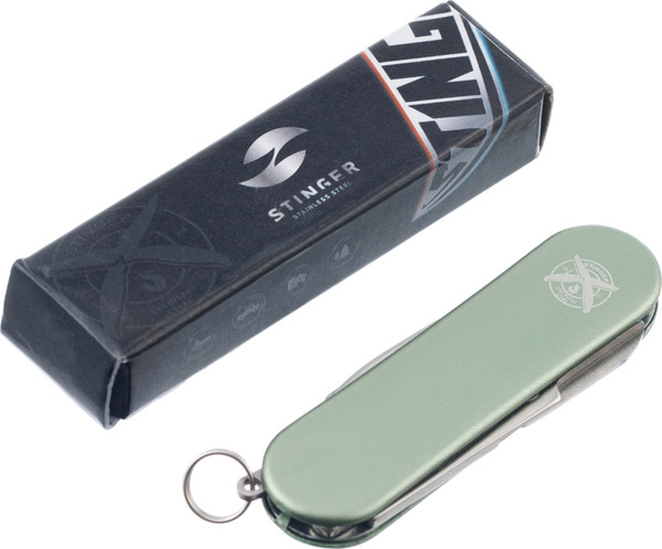 Изображение товара Нож швейцарский STINGER FK-K7003LG-GREEN