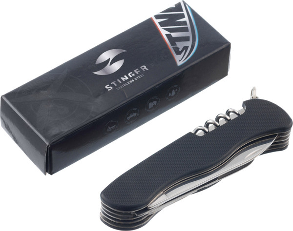 Изображение товара Нож швейцарский STINGER FK-K9007G10-BLACK