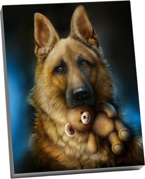 Изображение товара Картина по номерам Молли Немецкая Овчарка 40x50 / HR0616