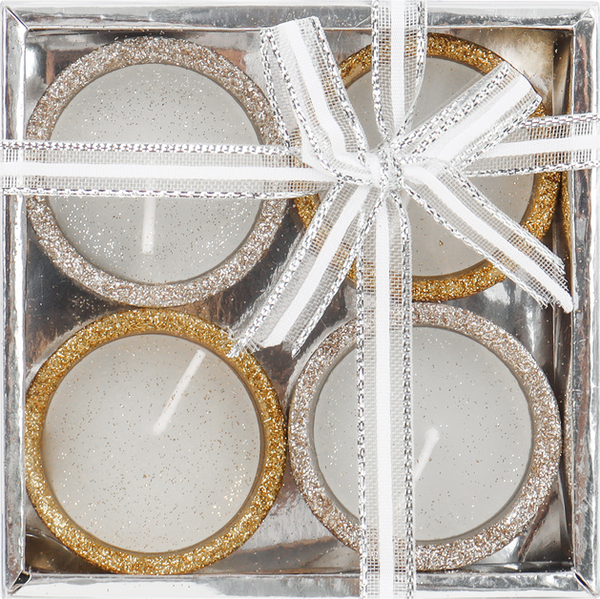 Изображение товара Набор свечей Darvish DV-H-2069 (4шт, серебряный/золотой)