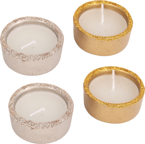 Изображение товара Набор свечей Darvish DV-H-2069 (4шт, серебряный/золотой)