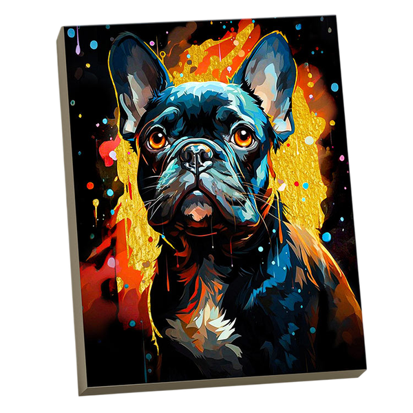 Изображение товара Картина по номерам Флюид Французский Бульдог / BHR0585