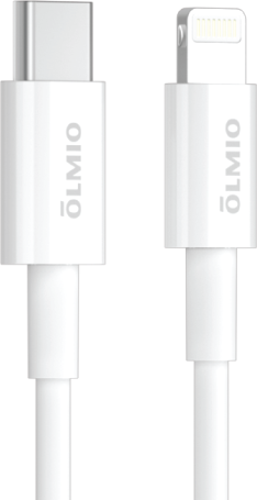 Изображение товара Кабель Olmio USB2.0 Type-C - Lightning / 041666 (1м, белый)