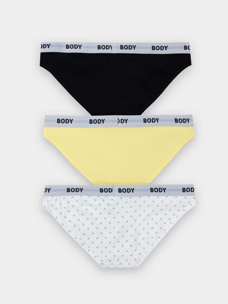 Изображение товара Комплект женских трусов Mark Formelle 412335-3 (р.98, серо-белый горох)