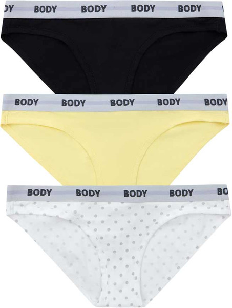 Изображение товара Комплект женских трусов Mark Formelle 412335-3 (р.98, серо-белый горох)