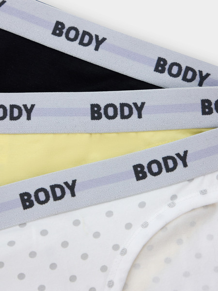 Изображение товара Комплект женских трусов Mark Formelle 412335-3 (р.102, серо-белый горох)