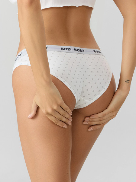 Изображение товара Комплект женских трусов Mark Formelle 412335-3 (р.102, серо-белый горох)