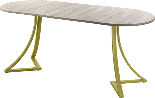 Изображение товара Обеденный стол AMC Elite / Е24(1100) D3 (золото/дуб уайт-ривер песочно-бежевый)