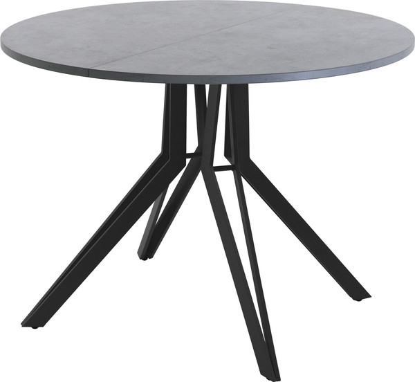 Изображение товара Обеденный стол AMC Elite / Е21(900) D1 (черный/бетон чикаго светло-серый)