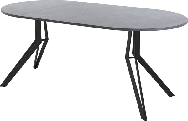 Изображение товара Обеденный стол AMC Elite / Е21(900) D1 (черный/бетон чикаго светло-серый)