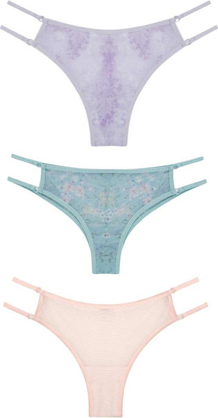 Изображение товара Комплект женских трусов Mark Formelle 412438-3 (р.102, цветочки на мятном)