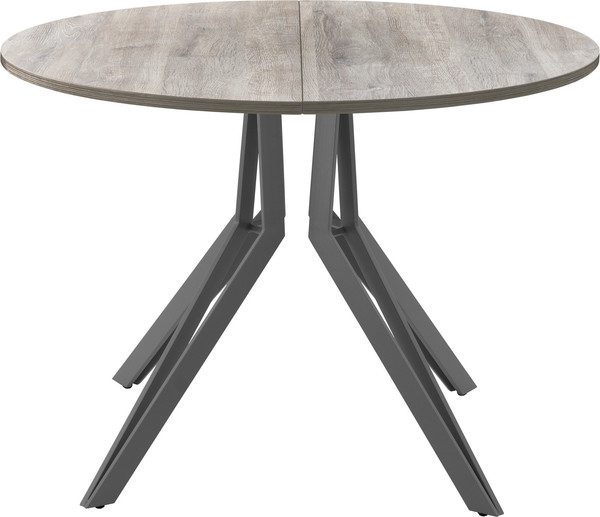 Изображение товара Обеденный стол AMC Elite / Е21(900) D1 (графит/дуб уайт-ривер песочно-бежевый)