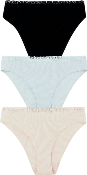 Изображение товара Комплект женских трусов Mark Formelle 412461-3 (р.90, серебристый пион-1)