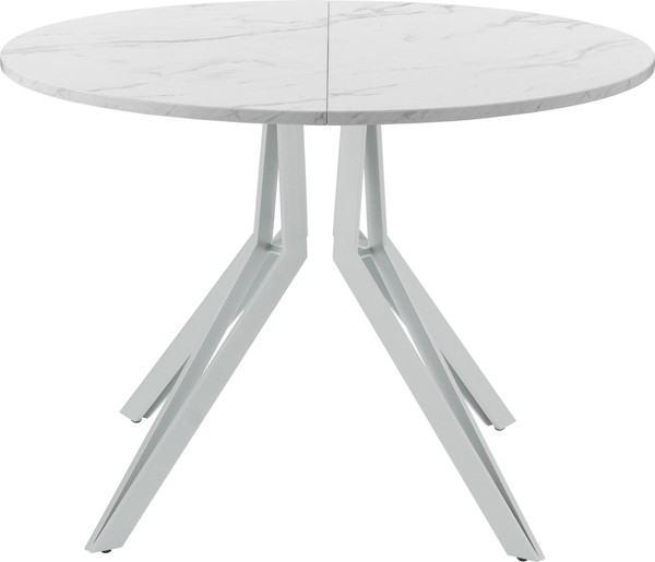 Изображение товара Обеденный стол AMC Elite / Е21(900) D1 (серебро/мрамор кристалл)