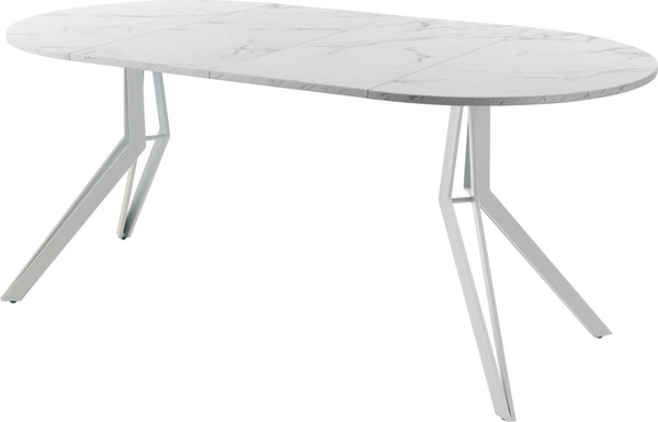 Изображение товара Обеденный стол AMC Elite / Е21(900) D1 (серебро/мрамор кристалл)