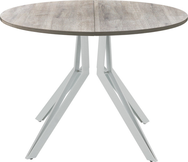 Изображение товара Обеденный стол AMC Elite / Е21(900) D1 (серебро/дуб уайт-ривер песочно-бежевый)