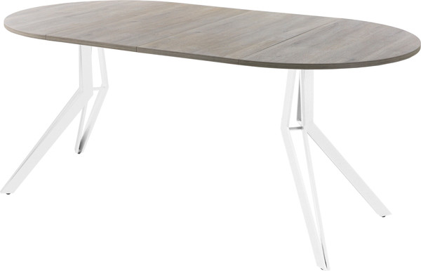 Изображение товара Обеденный стол AMC Elite / Е21(900) D1 (белый/дуб уайт-ривер песочно-бежевый)