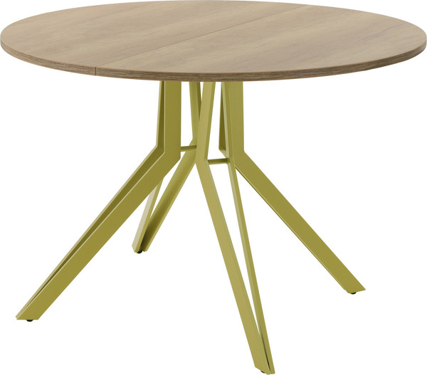 Изображение товара Обеденный стол AMC Elite / Е21(900) D1 (золото/дуб небраска натур)