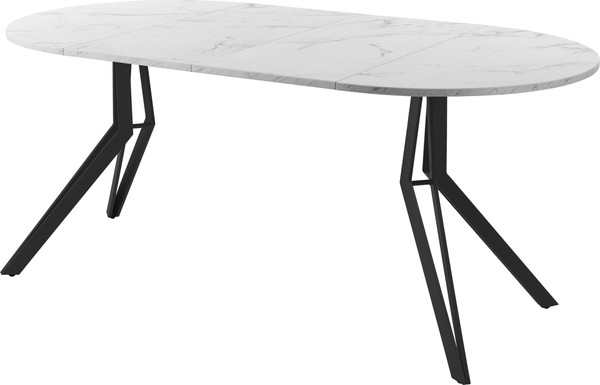 Изображение товара Обеденный стол AMC Elite / Е21(800) D1 (черный/мрамор кристалл)