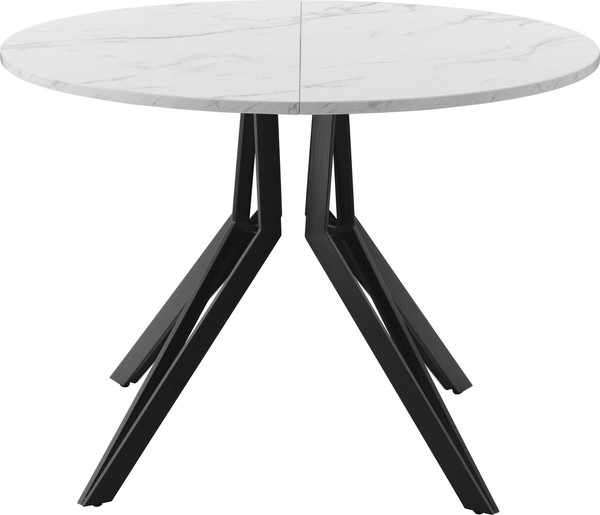 Изображение товара Обеденный стол AMC Elite / Е21(800) D1 (черный/мрамор кристалл)