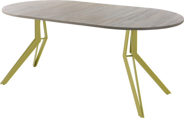 Изображение товара Обеденный стол AMC Elite / Е21(800) D1 (золото/дуб уайт-ривер песочно-бежевый)