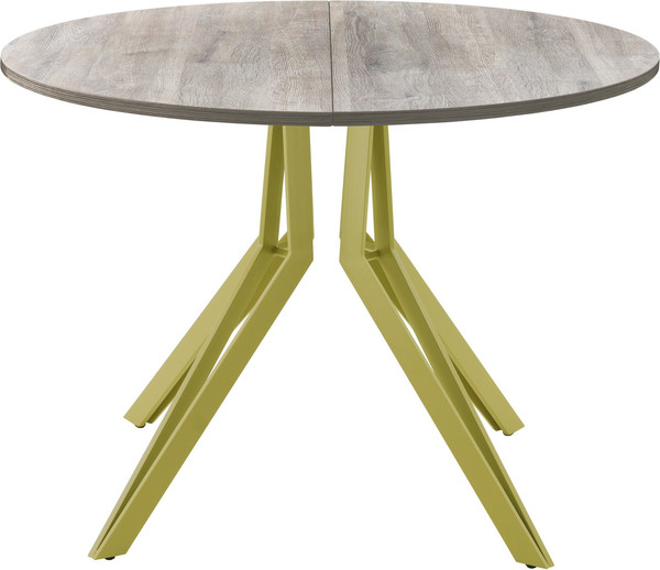 Изображение товара Обеденный стол AMC Elite / Е21(800) D1 (золото/дуб уайт-ривер песочно-бежевый)