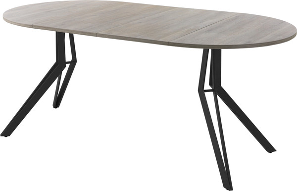 Изображение товара Обеденный стол AMC Elite / Е21(800) D1 (черный/дуб уайт-ривер песочно-бежевый)