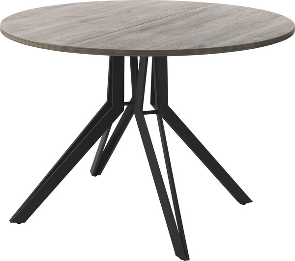 Изображение товара Обеденный стол AMC Elite / Е21(800) D1 (черный/дуб уайт-ривер песочно-бежевый)