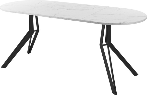 Изображение товара Обеденный стол AMC Elite / Е21(1200) D3 (черный/мрамор кристалл)