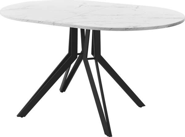 Изображение товара Обеденный стол AMC Elite / Е21(1200) D3 (черный/мрамор кристалл)