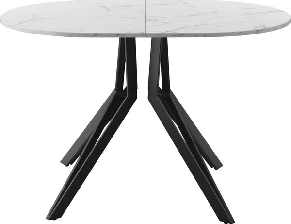 Изображение товара Обеденный стол AMC Elite / Е21(1200) D3 (черный/мрамор кристалл)