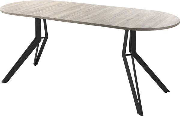 Изображение товара Обеденный стол AMC Elite / Е21(1200) D3 (черный/дуб уайт-ривер песочно-бежевый)