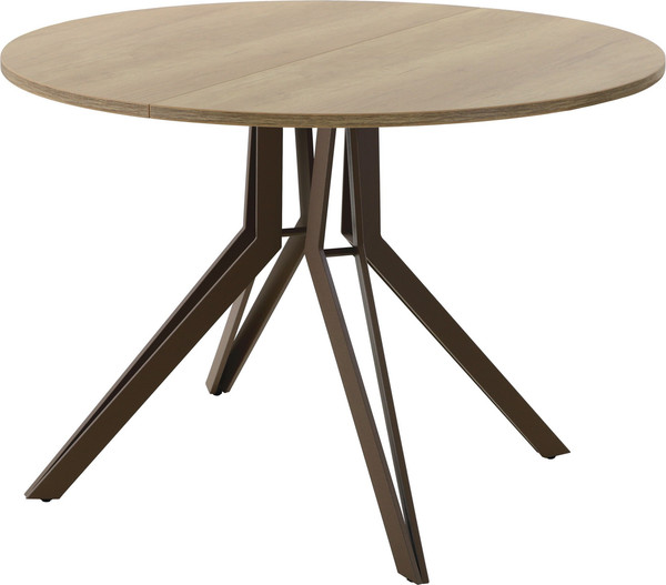 Изображение товара Обеденный стол AMC Elite / Е21(800) D1 (коричневый/дуб небраска натур)