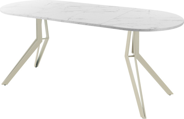 Изображение товара Обеденный стол AMC Elite / Е21(1200) D3 (бежевый/мрамор кристалл)