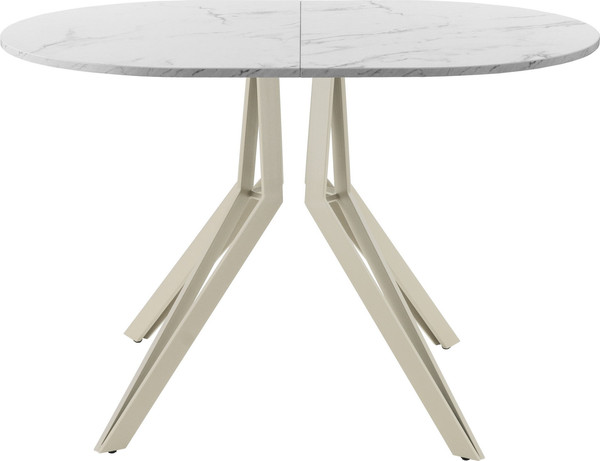 Изображение товара Обеденный стол AMC Elite / Е21(1200) D3 (бежевый/мрамор кристалл)