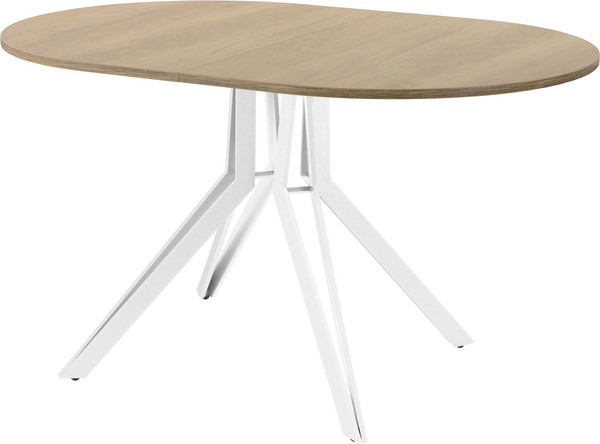 Изображение товара Обеденный стол AMC Elite / Е21(1200) D3 (белый/дуб небраска натур)