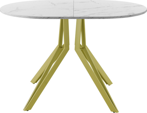 Изображение товара Обеденный стол AMC Elite / Е21(1200) D3 ( золото/мрамор кристалл)