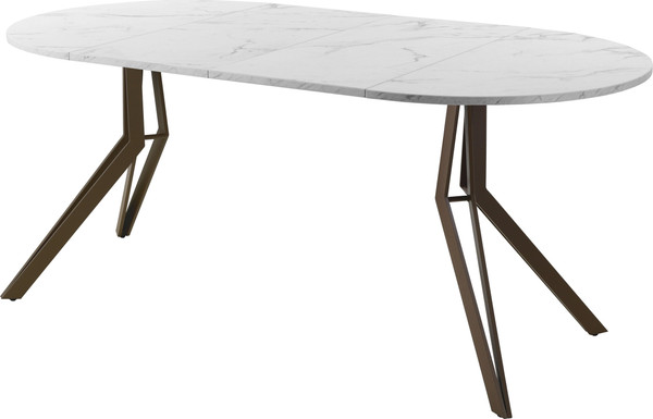 Изображение товара Обеденный стол AMC Elite / Е21(800) D1 (коричневый/мрамор кристалл)